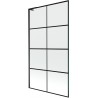 Mexen Next L vannisein 1-osaline 100 x 150 cm, must ruudustik, must - 895-100-000-03-77-70