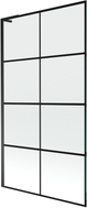 Mexen Next L vannisein 1-osaline 100 x 150 cm, must ruudustik, must - 895-100-000-03-77-70