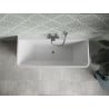 Mexen Volta freestanding wall-mounted bathtub 150 x 75 cm, white, gun metal overflow - 51131507500-95