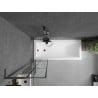 Mexen Next L vannikardina, 1-ukseline, 50 x 150 cm, must ruudustik, gun metal - 895-050-000-03-77-95