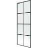 Mexen Next L jednokrilni paravan za kadu 70 x 150 cm, crna mreža, gun metal - 895-070-000-03-77-95