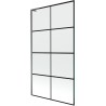 Mexen Next L vanniparavent, 1-leheline, 100 x 150 cm, must ruudustik, gun metal - 895-100-000-03-77-95