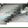 Mexen Volta vrijstaande badkuip aan de muur 170 x 75 cm, wit, overloop geborsteld nikkel - 51131707500-97