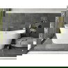 Mexen Montana freistehende Badewanne 180 x 80 cm, weiß, Überlauf mit gebürstetem Gold - 52011808000-55