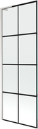 Mexen Next L vanniresti ekraan, 1-leheline 70 x 150 cm, must ruudustik, harjatud nikkel - 895-070-000-03-77-97