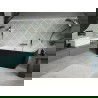 Mexen Volta freistehende Wandbadewanne 150 x 75 cm, weiß/schwarz, mit Chromüberlauf - 51131507575-01