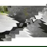 Mexen Montana vrijstaande badkuip 180 x 80 cm, wit/zwart, gouden overloop - 52011808075-50
