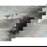 Mexen Volta vrijstaande badkuip tegen de muur 170 x 75 cm, wit/zwart, geborsteld koper overloop - 51131707575-65