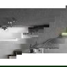 Mexen Next L Badewannenfaltwand, 1-flügelig 50 x 150 cm, Streifen, Chrom - 895-050-000-03-09-01