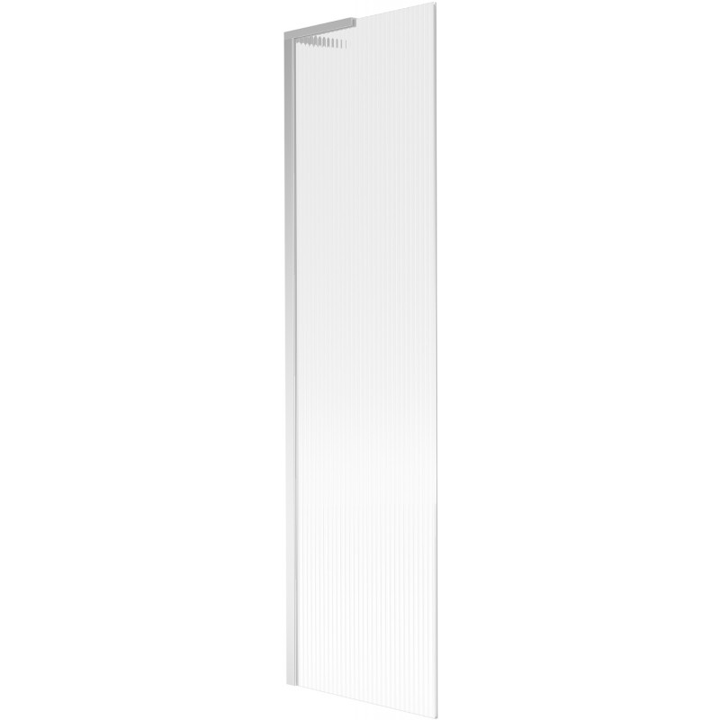 Mexen Next L parawan nawannowy 1-skrzydłowy 50 x 150 cm, prążki, chrom - 895-050-000-03-09-01