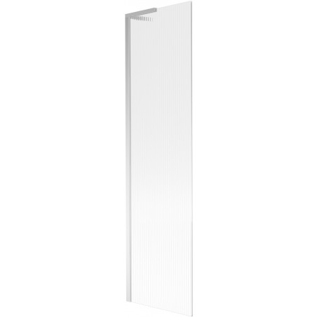 Mexen Next L Badewannenfaltwand, 1-flügelig 50 x 150 cm, Streifen, Chrom - 895-050-000-03-09-01