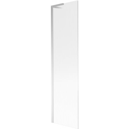 Mexen Next L Bath Screen 1-Panel 50 x 150 cm, Striped, Chrome - 895-050-000-03-09-01