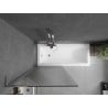 Paroi de baignoire Mexen Next L, 1 volet, 80 x 150 cm, rayures, chrome - 895-080-000-03-09-01