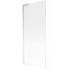 Mexen Next L Badewannenabtrennung 1-flügelig 80 x 150 cm, Streifen, Chrom - 895-080-000-03-09-01