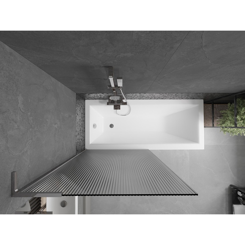 Mexen Next L vannitoaukse saatekraan, 1 tiiva, 90 x 150 cm, triibuline, kroom - 895-090-000-03-09-01