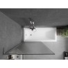 Mexen Next L vannitoaukse saatekraan, 1 tiiva, 90 x 150 cm, triibuline, kroom - 895-090-000-03-09-01