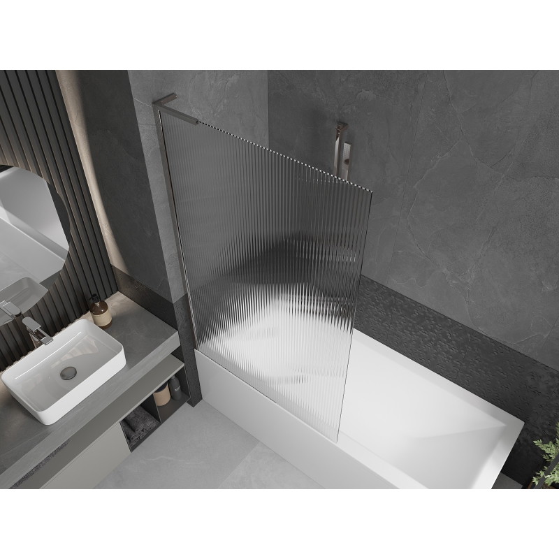Mexen Next L vannipaneel 1-tiivaline 100 x 150 cm, triibuline, kroom - 895-100-000-03-09-01