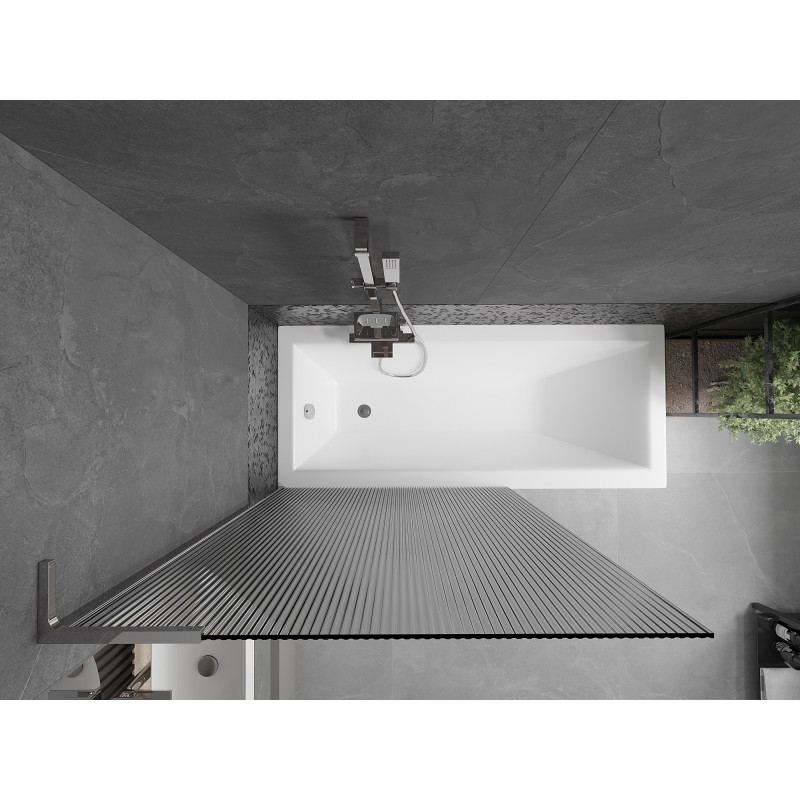 Mexen Next L vannipaneel 1-tiivaline 100 x 150 cm, triibuline, kroom - 895-100-000-03-09-01