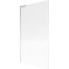 Mexen Next L Badewannenabtrennung, 1-flügelig, 100 x 150 cm, Streifen, Chrom - 895-100-000-03-09-01