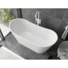 Mexen Montana freistehende Badewanne 180 x 90 cm, weiß, Überlauf weiß - 52011809000-20