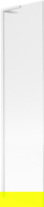 Mexen Next L Shower Screen 1-Panel 50 x 150 cm, Stripes, White - 895-050-000-03-09-20