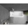 Mexen Next L vannikara seinal magistraal 1-tiivane 50 x 150 cm, triibuline, valge - 895-050-000-03-09-20