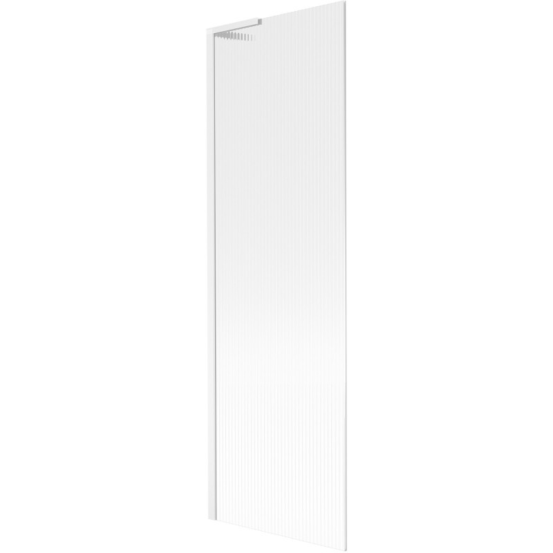 Mexen Next L tuš pregrada s jednim krilom 60 x 150 cm, prugasto, bijelo - 895-060-000-03-09-20