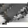 Mexen Next L badwand 1-delig 70 x 150 cm, gestreept, wit - 895-070-000-03-09-20