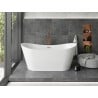 Mexen Montana freistehende Badewanne 180 x 90 cm, weiß, mit rosa Goldüberlauf - 52011809000-60