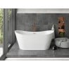 Mexen Montana free-standing bath 180 x 90 cm, white, brushed copper overflow - 52011809000-65