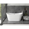 Mexen Montana freestanding bathtub 180 x 90 cm, white, gun metal overflow - 52011809000-95