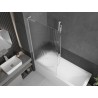 Mexen Next L vanniekardin, 1-osaline, 90 x 150 cm, triibuline, valge - 895-090-000-03-09-20