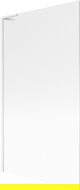 Paroi de baignoire Mexen Next L 1 volet 100 x 150 cm, rayé, blanc - 895-100-000-03-09-20
