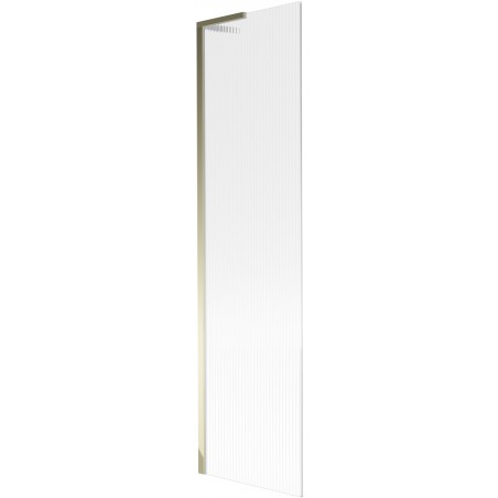 Mexen Next L divisória de banho de 1 painel 50 x 150 cm, riscas, dourado - 895-050-000-03-09-50