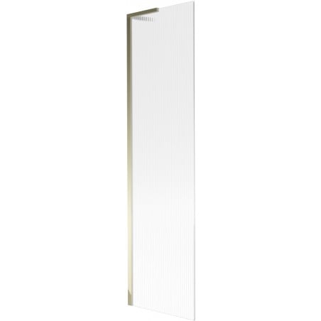 Mexen Next L mampara de bañera 1-hoja 50 x 150 cm, franjas, dorado - 895-050-000-03-09-50