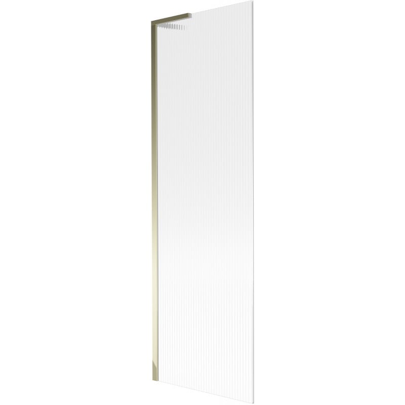 Mexen Next L mampara de baño 1-ala 60 x 150 cm, rayas, dorado - 895-060-000-03-09-50