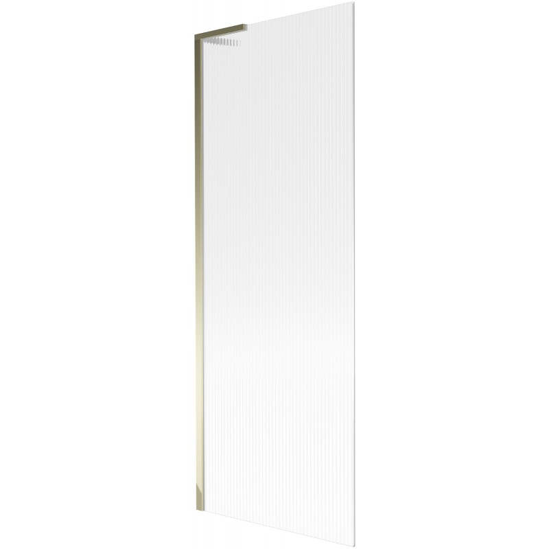 Mexen Next L Badewannenabtrennung 1-teilig 70 x 150 cm, Streifen, Gold - 895-070-000-03-09-50