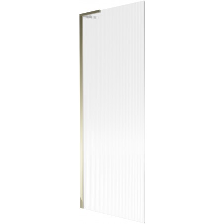 Mexen Next L Badewannenabtrennung 1-flügelig 70 x 150 cm, Streifen, Gold - 895-070-000-03-09-50