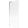 Mexen Next L Bathtub Screen 1-Panel 80 x 150 cm, Stripes, Gold - 895-080-000-03-09-50