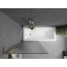 Mexen Next L vannisein 1-leheline 80 x 150 cm, triibuline, kuldne - 895-080-000-03-09-50