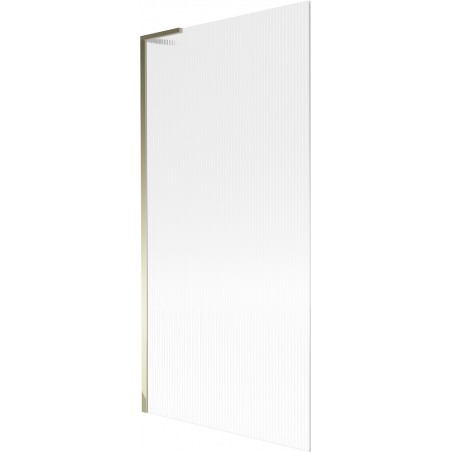 Mexen Next L parede de duche de 1 painel 90 x 150 cm, riscas, dourada - 895-090-000-03-09-50