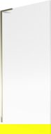 Paroi de baignoire 1 volet Mexen Next L 90 x 150 cm, rayures, doré - 895-090-000-03-09-50