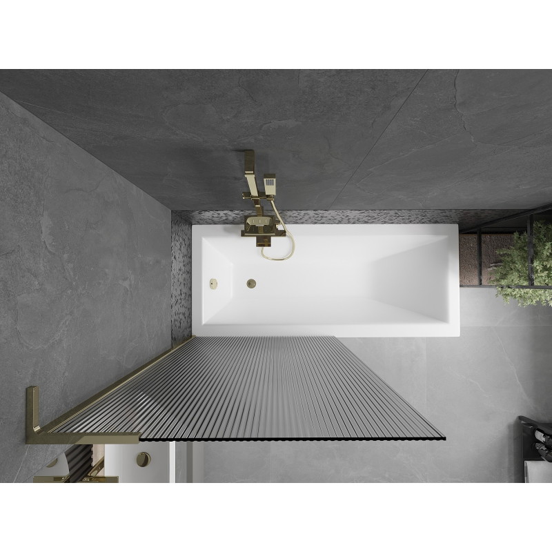 Mexen Next L vannisein 1-osaline 90 x 150 cm, triibuline, kuldne - 895-090-000-03-09-50