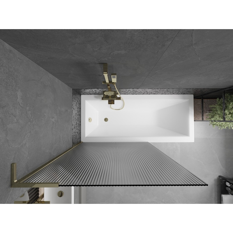 Mexen Next L vannisein 1-osaline 100 x 150 cm, triibuline, kuldne - 895-100-000-03-09-50