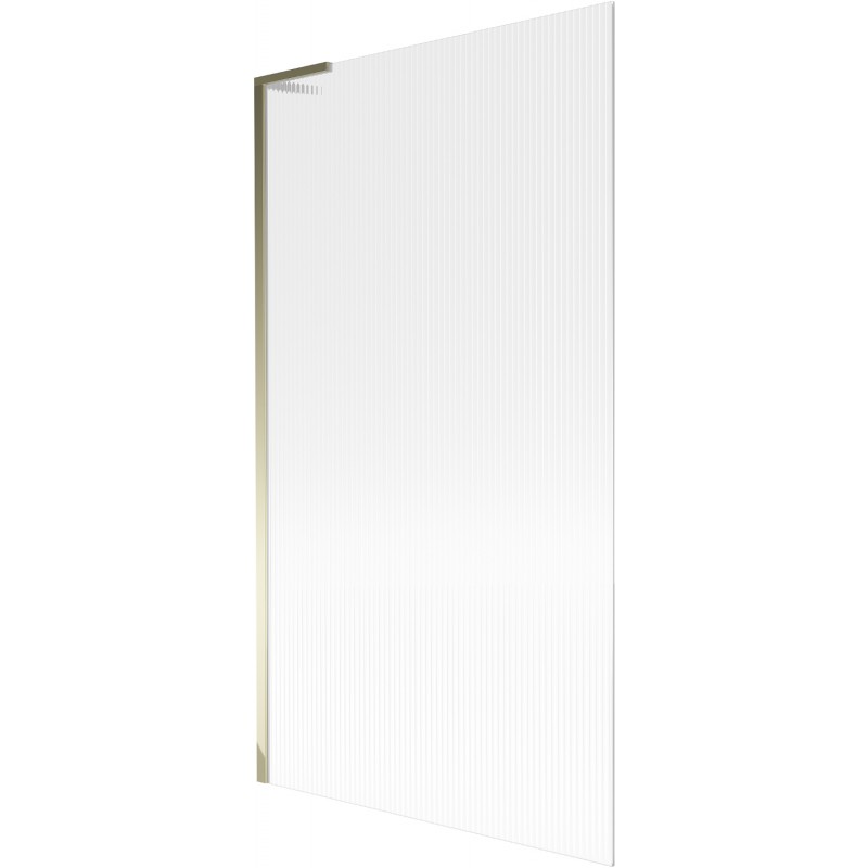 Mexen Next L badwand 1-delig 100 x 150 cm, streepjes, goud - 895-100-000-03-09-50