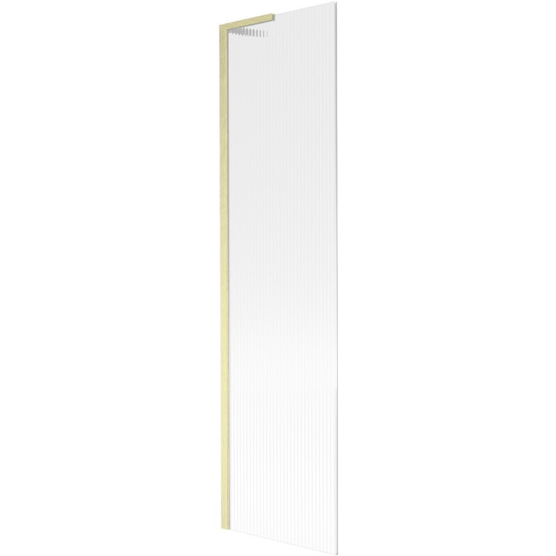 Mexen Next L klizni paravan s 1 krilom 50 x 150 cm, pruge, zlato brušeno - 895-050-000-03-09-55