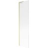Mexen Next L 1-wing Bath Screen 50 x 150 cm, Stripes, Brushed Gold - 895-050-000-03-09-55