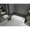 Mexen Next L vannipaneel, 1-ukseline 60 x 150 cm, triibuline, harjatud kuld - 895-060-000-03-09-55