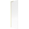 Mexen Next L Badewannenfaltwand 1-flügelig 60 x 150 cm, Streifen, gold gebürstet - 895-060-000-03-09-55