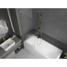 Mexen Next L vannitoa paravan 1-osaline 70 x 150 cm, triibuline, kuldne harjatud - 895-070-000-03-09-55